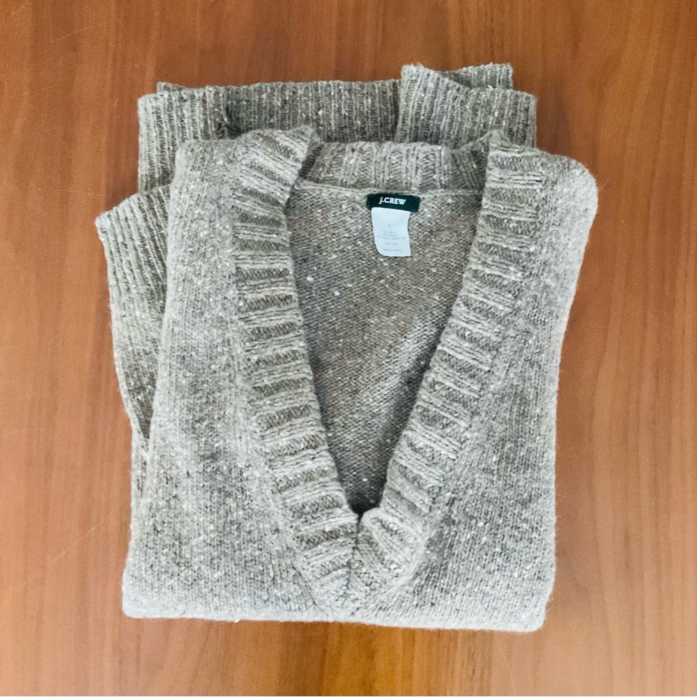 J. Crew Mohair/Angora V-Neck Sweater w/Pockets, EUC
